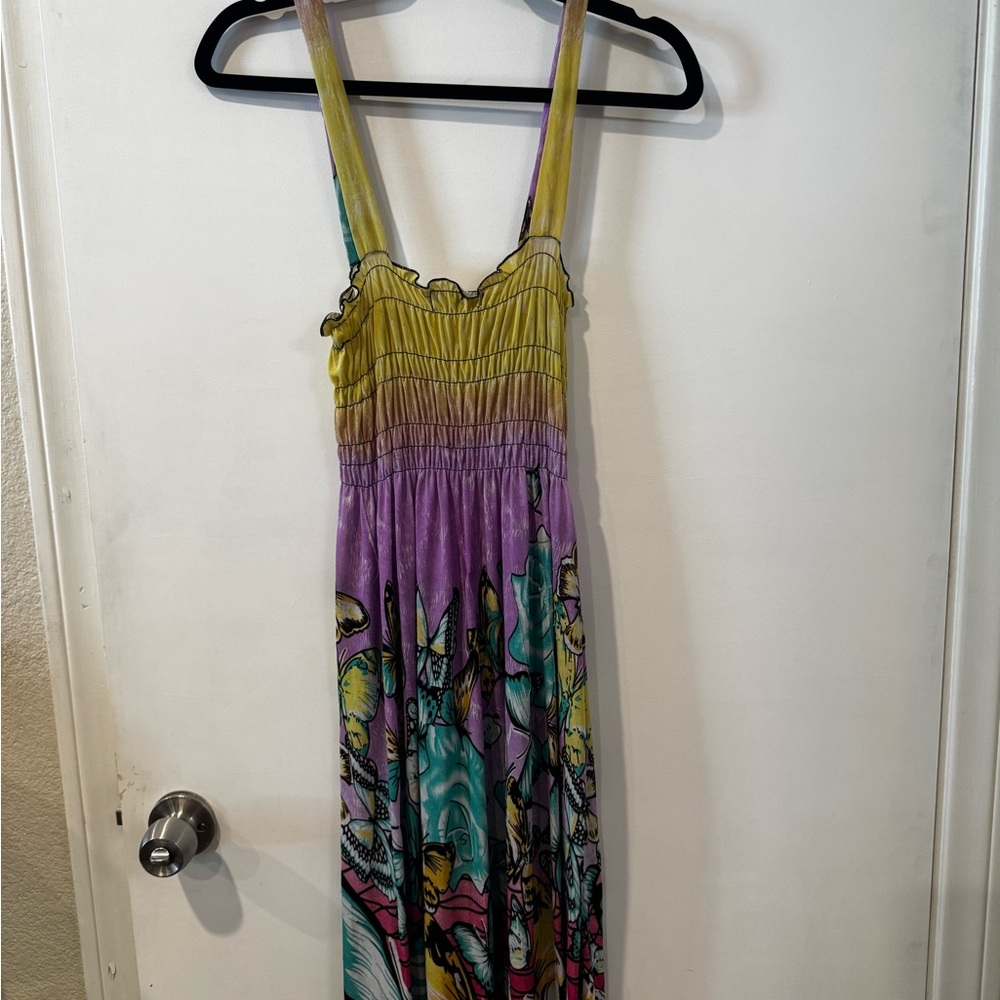 Colorful Sleeveless Maxi Dress